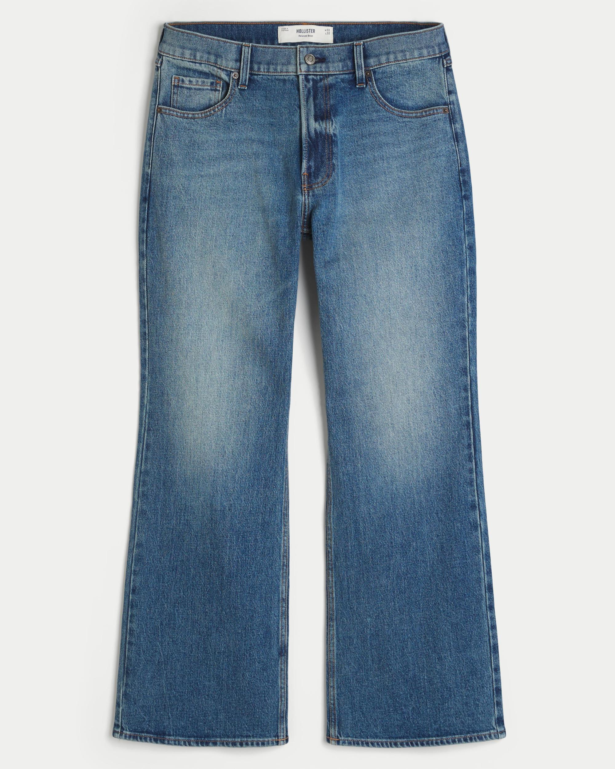 Medium Wash Relaxed Boot Jeans Product Image