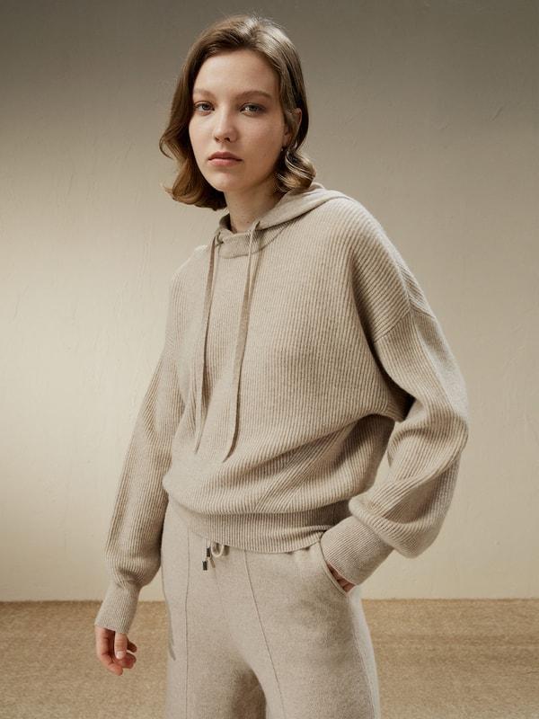 Eshe 2-in-1 Cashmere Detachable Hoodie Product Image