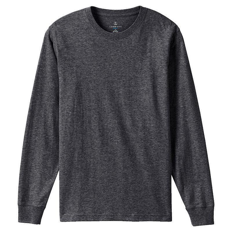 Big & Tall Lands' End Super Tee, Men's, Size: Medium Tall, Black Product Image