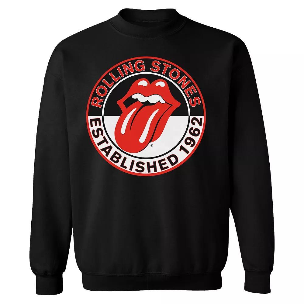 Men's Rolling Stones Est 1962 Sweatshirt, Size: XL, Black Product Image