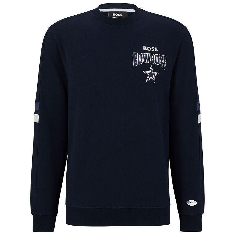HUGO BOSS X Nfl Cotton-terry Sweatshirt With Collaborative Branding In Los Angeles Rams Product Image