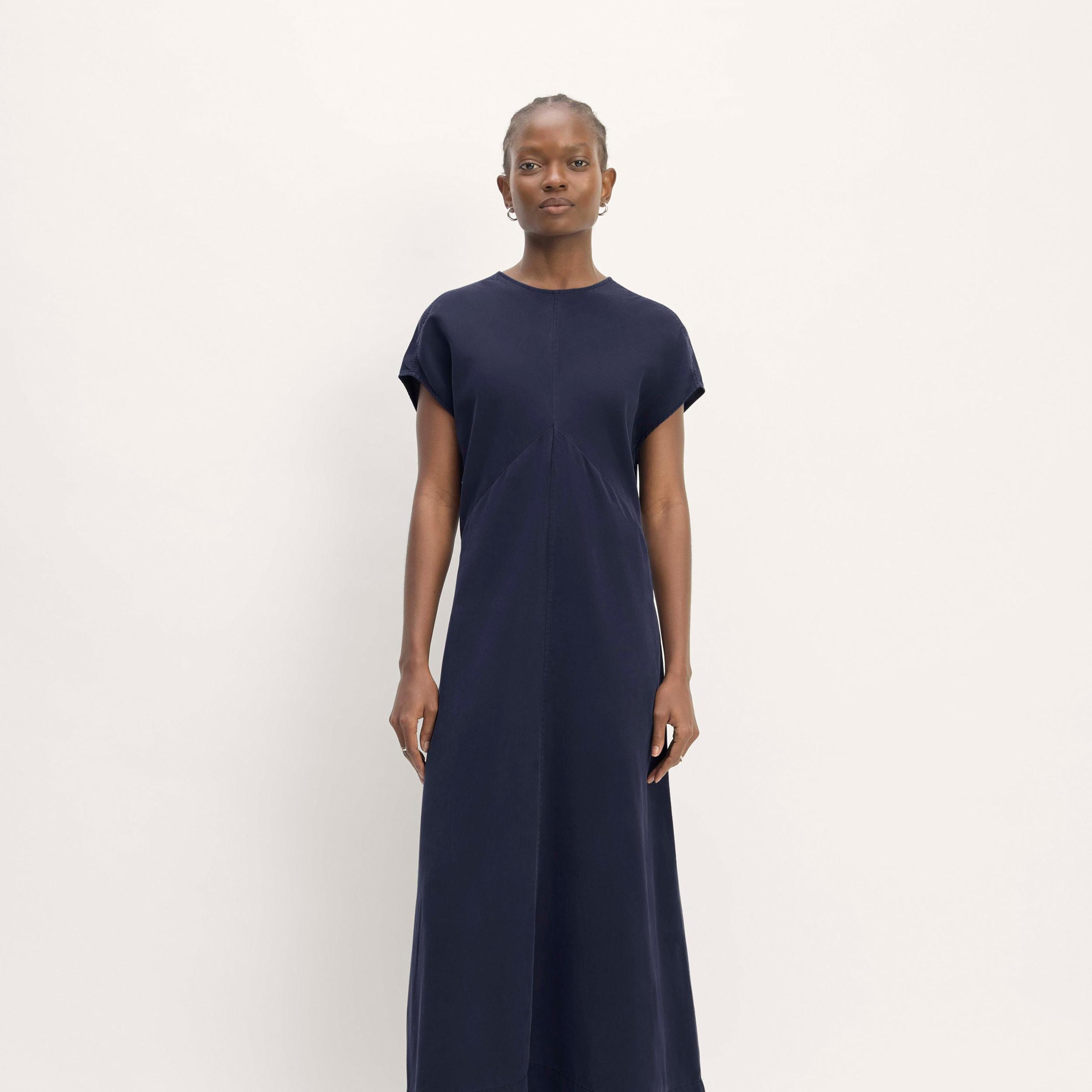 The TENCEL™ Short-Sleeve Midi Dress Product Image