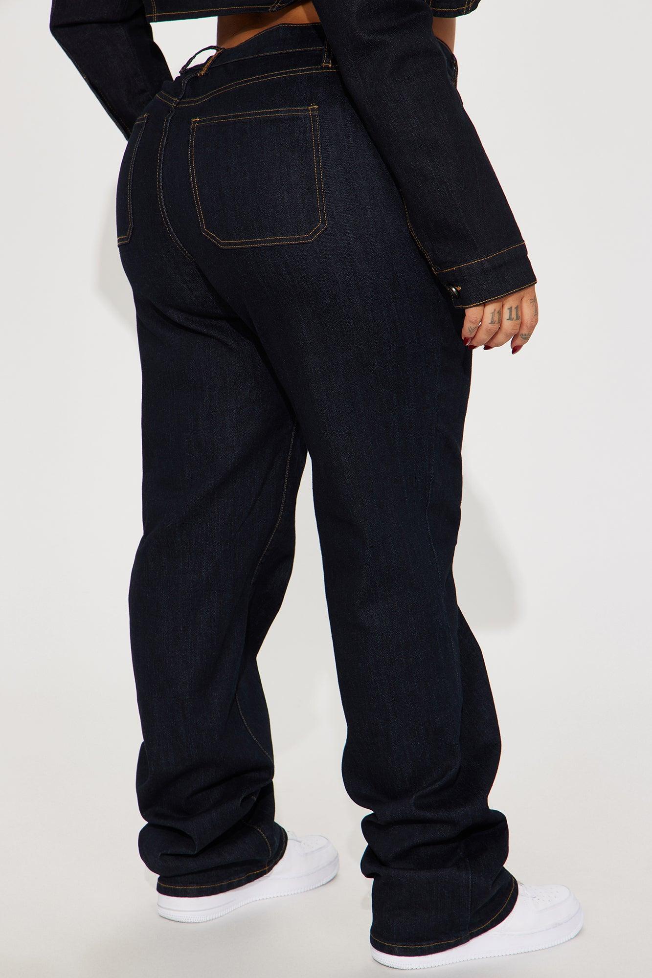 Pinegrove Stretch Straight Leg Jeans - Dark Wash Product Image