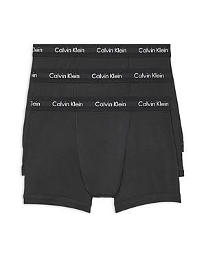 Men's Calvin Klein 3-pack Cotton Stretch Boxer Briefs, Size: Large, Black Product Image
