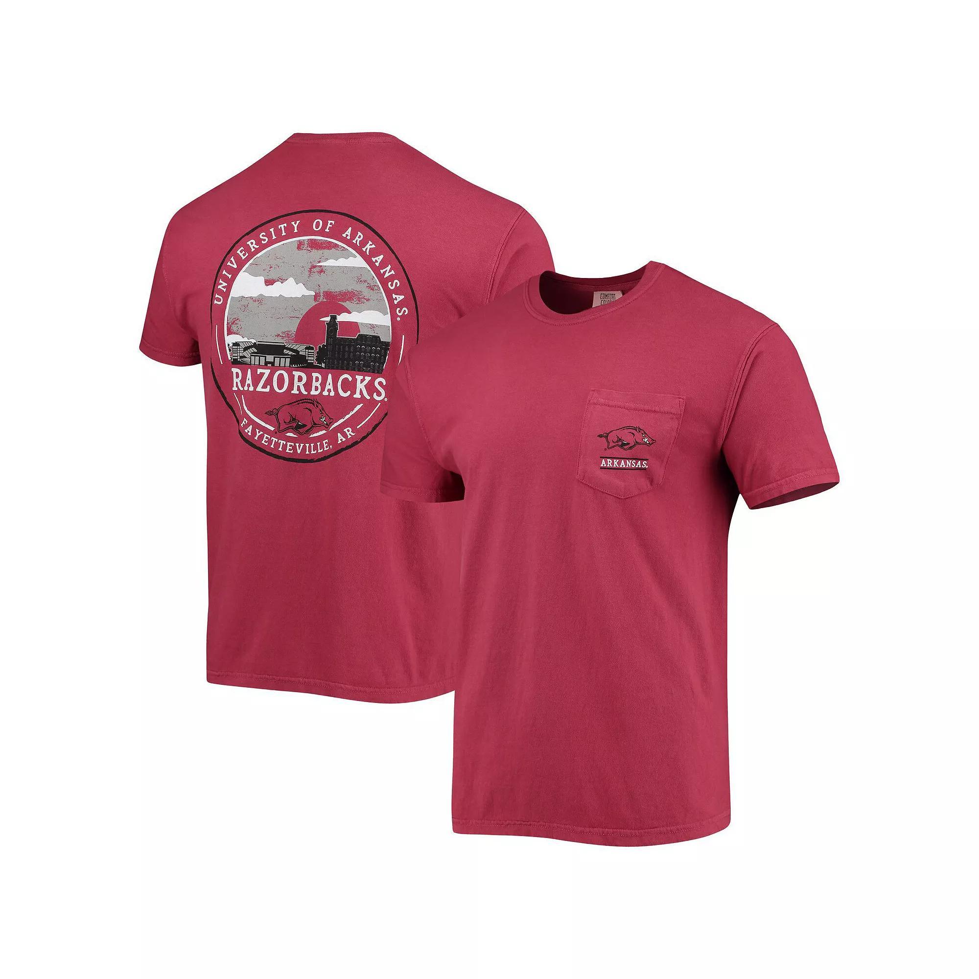 Men's Cardinal Arkansas Razorbacks Circle Campus Scene T-Shirt, Size: Large, Red Product Image