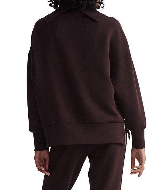 Varley Priya DoubleSoft® Mock Cowl Neck Long Sleeve Longline Sweatshirt Product Image