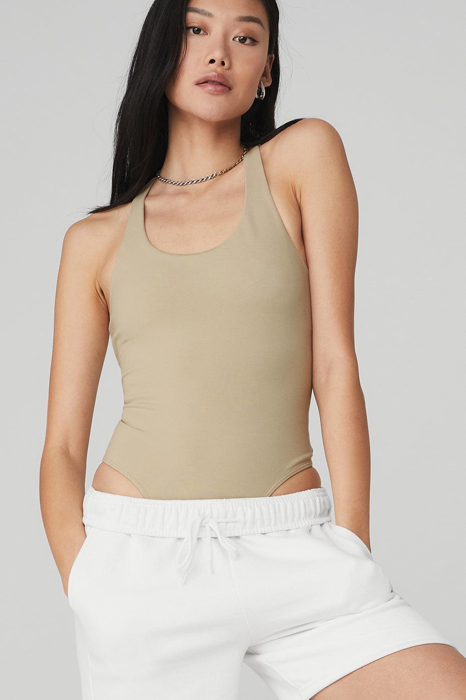 Sleek Back Bodysuit - California Sand Product Image
