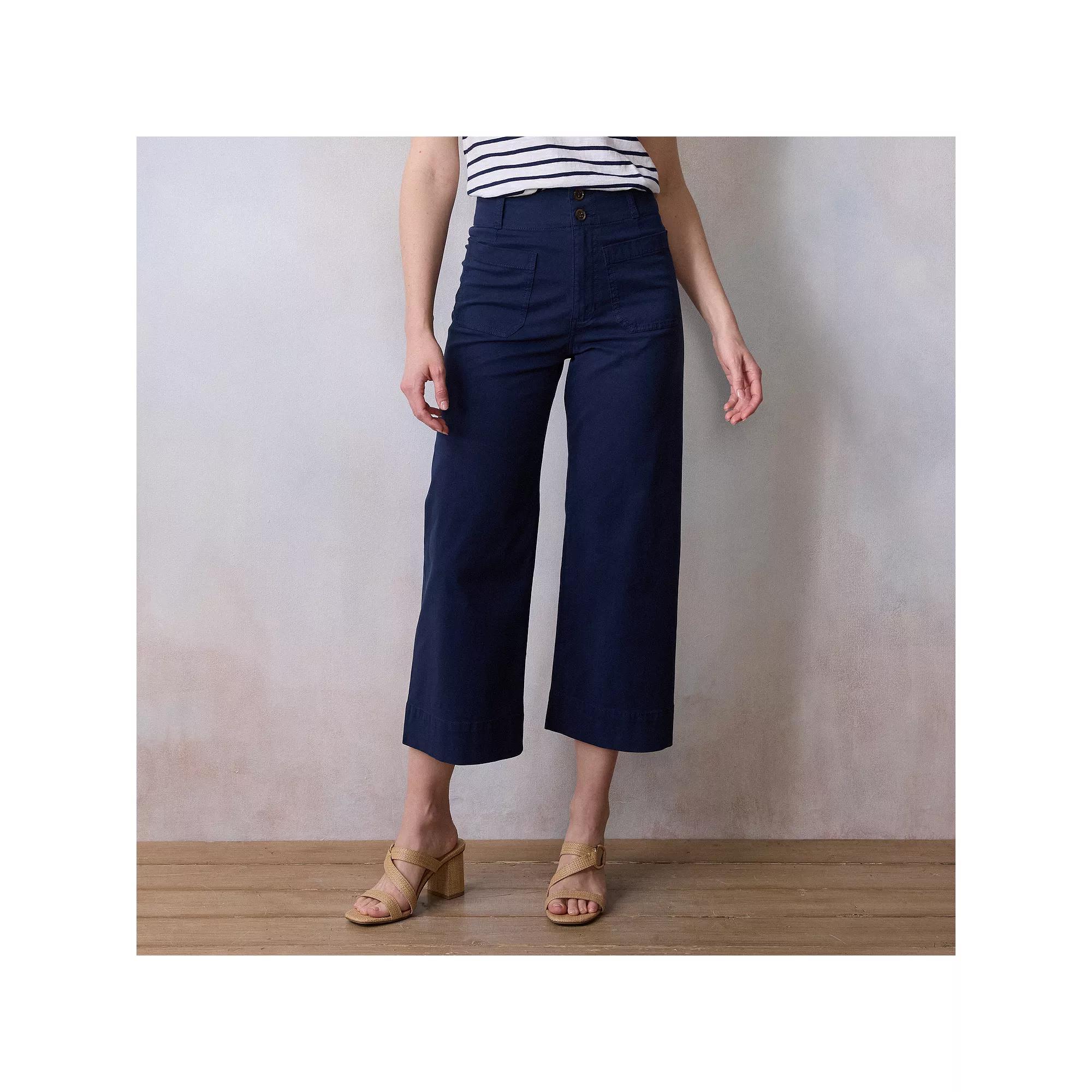 Womens LC Lauren Conrad Wildflower Wide Leg Pants Product Image