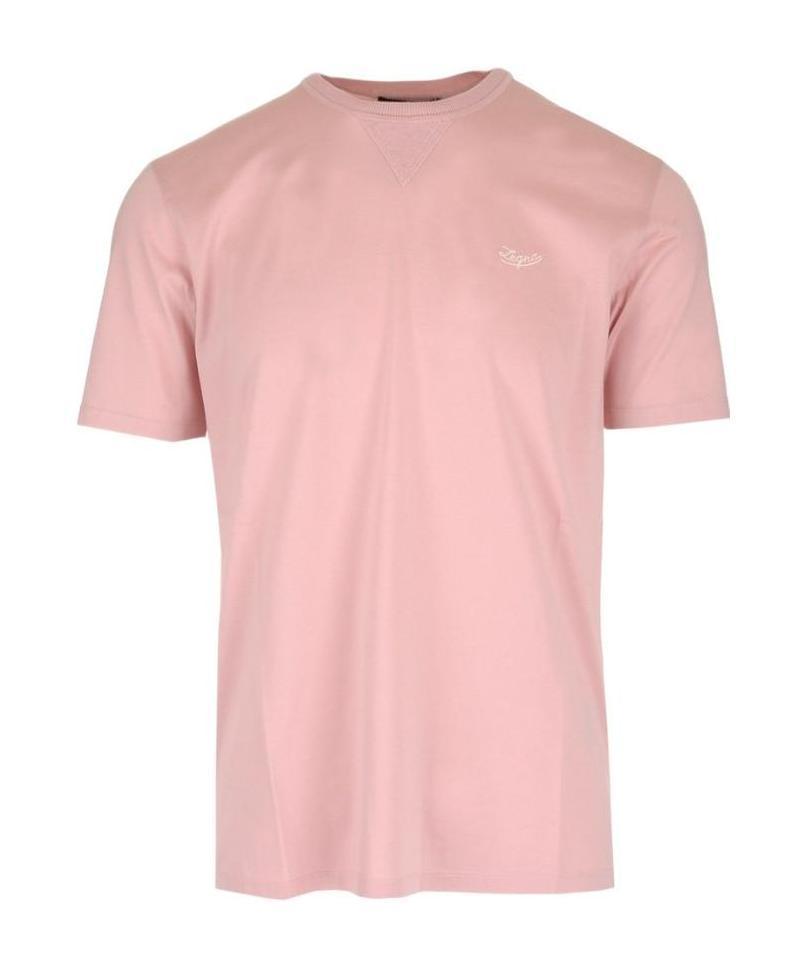 ZEGNA Logo T-shirt In Pink Product Image