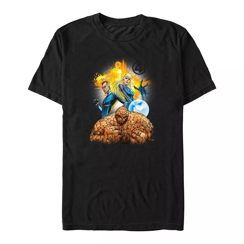 Big & Tall Marvel Fantastic Four Tribe Graphic Tee, Men's, Size: 3XB, Black Product Image
