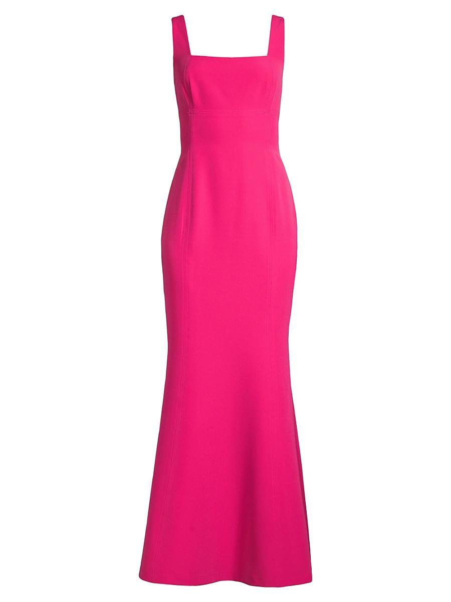 Womens Square-Neck Trumpet Gown Product Image