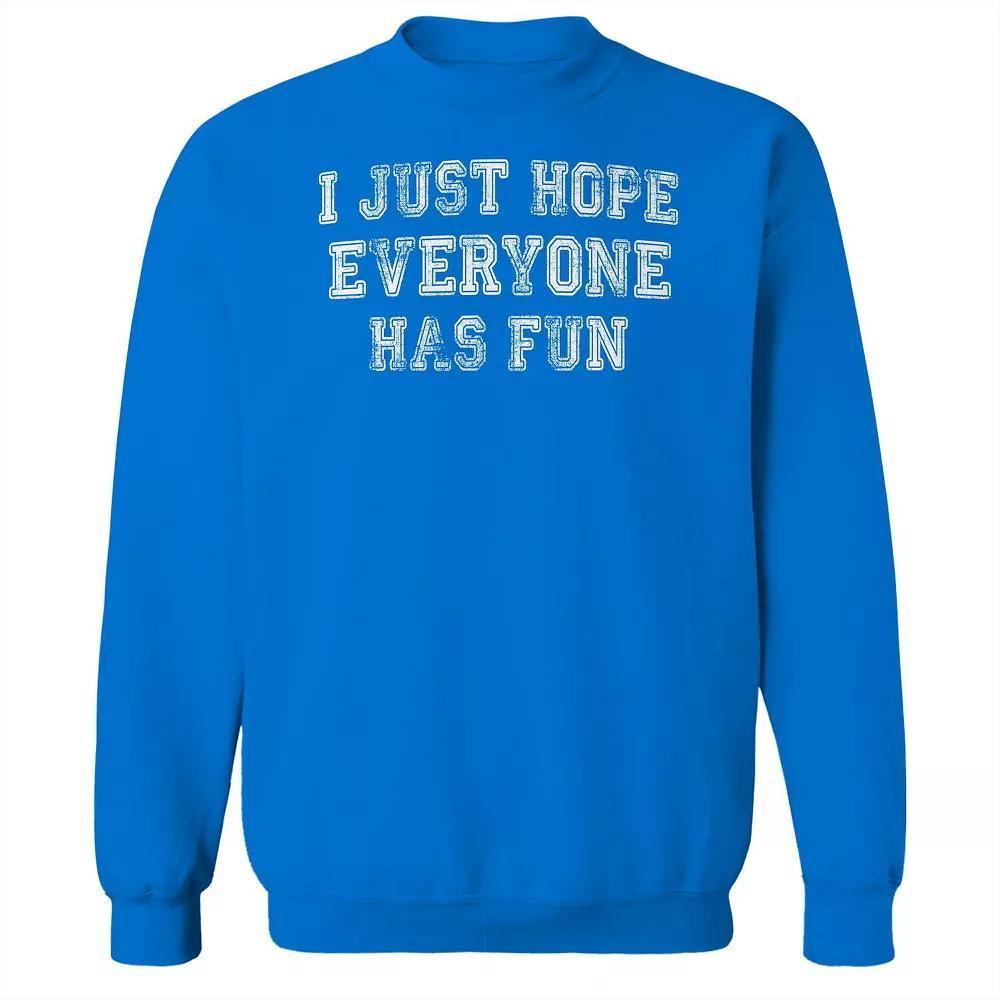 Men's Duke & Sons Hope Everyone Has Fun Graphic Sweatshirt, Size: Medium, Gray Green Product Image