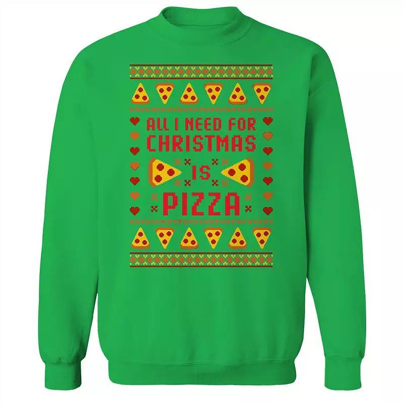 Men's Whitetailed Christmas Sweater Graphic Sweatshirt, Size: Medium, Grey Heather Product Image