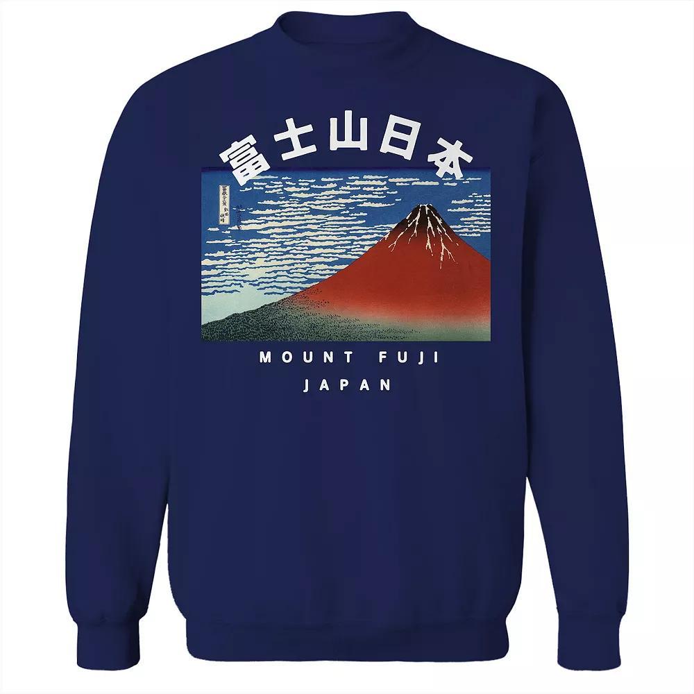 Men's Mount Fuji Fleece Sweatshirt, Size: XXL, Blue Product Image
