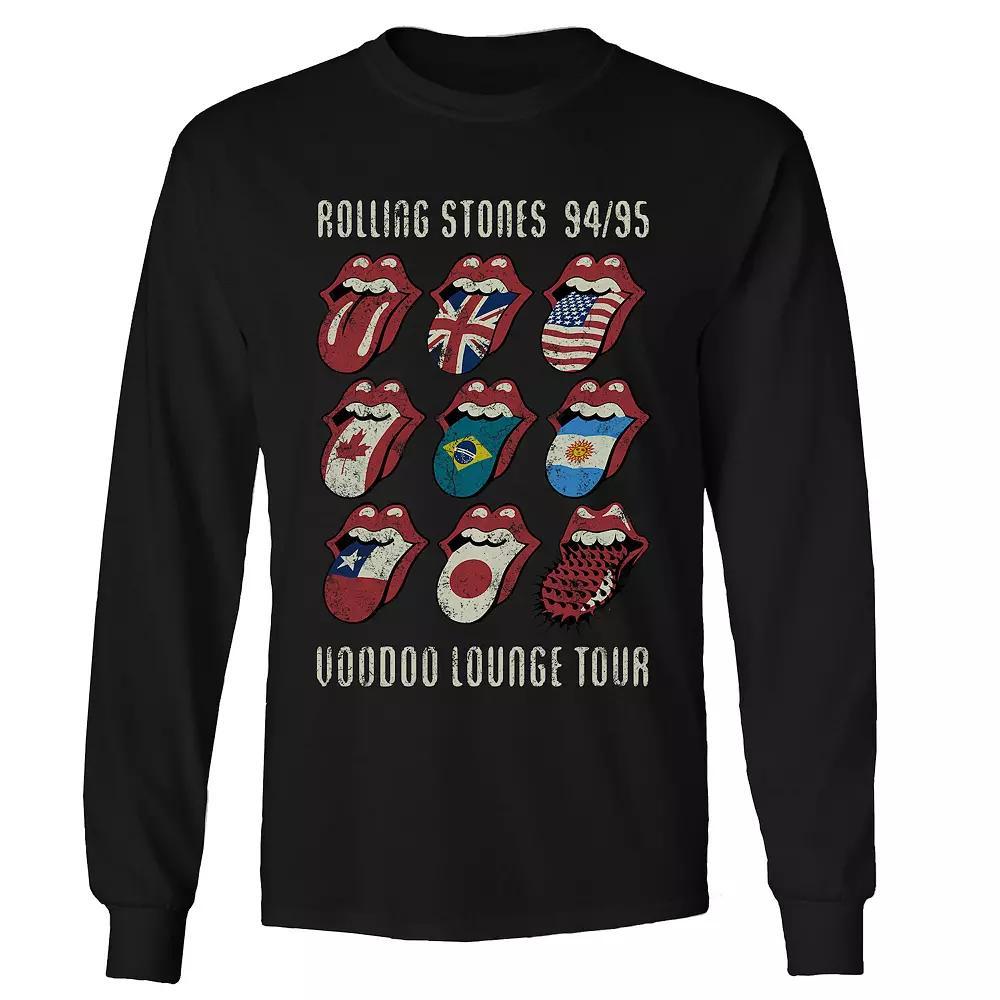 Men's Rolling Stones Voodoo Tongues Long Sleeve, Size: Medium, Black Product Image