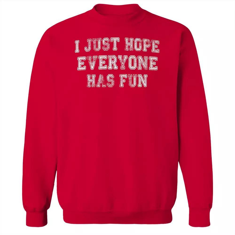 Men's Duke & Sons Hope Everyone Has Fun Graphic Sweatshirt, Size: Medium, Gray Green Product Image
