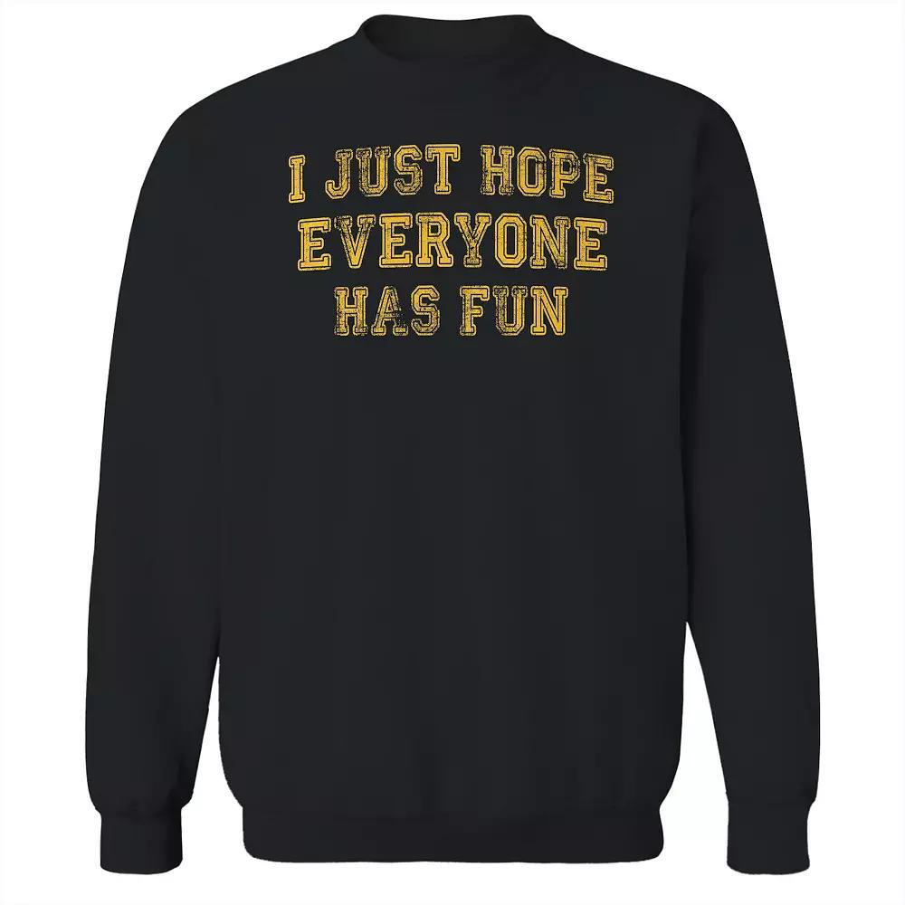 Men's Duke & Sons Hope Everyone Has Fun Graphic Sweatshirt, Size: Medium, Gray Green Product Image