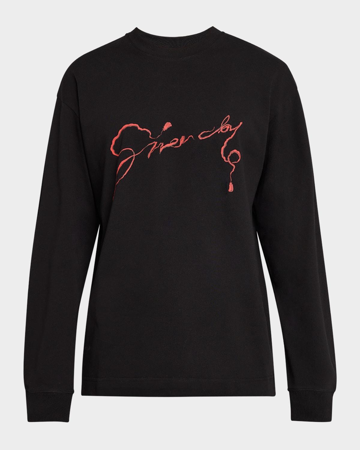 Mens Cursive Graphic T-Shirt Product Image