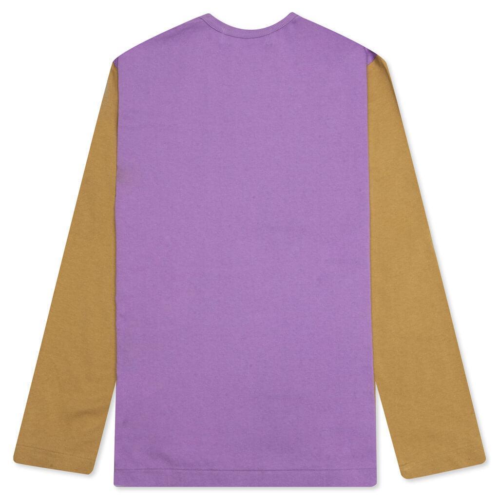 Bi-Color T-Shirt - Purple/Olive Male Product Image