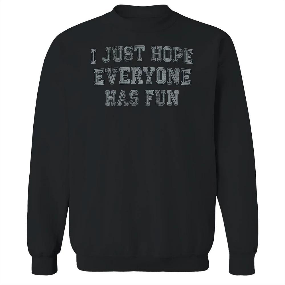 Men's Duke & Sons Hope Everyone Has Fun Graphic Sweatshirt, Size: Medium, Gray Green Product Image