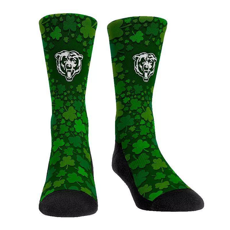 Rock Em Socks Chicago Bears St. Pattys Day Shamrock Crew Socks, Mens Product Image