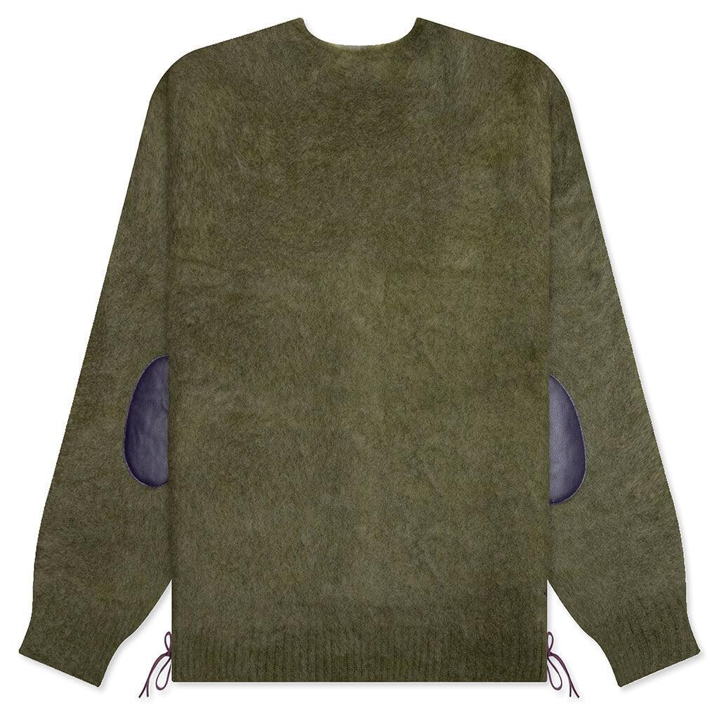 EP Mohair Cardigan - Olive Male Product Image