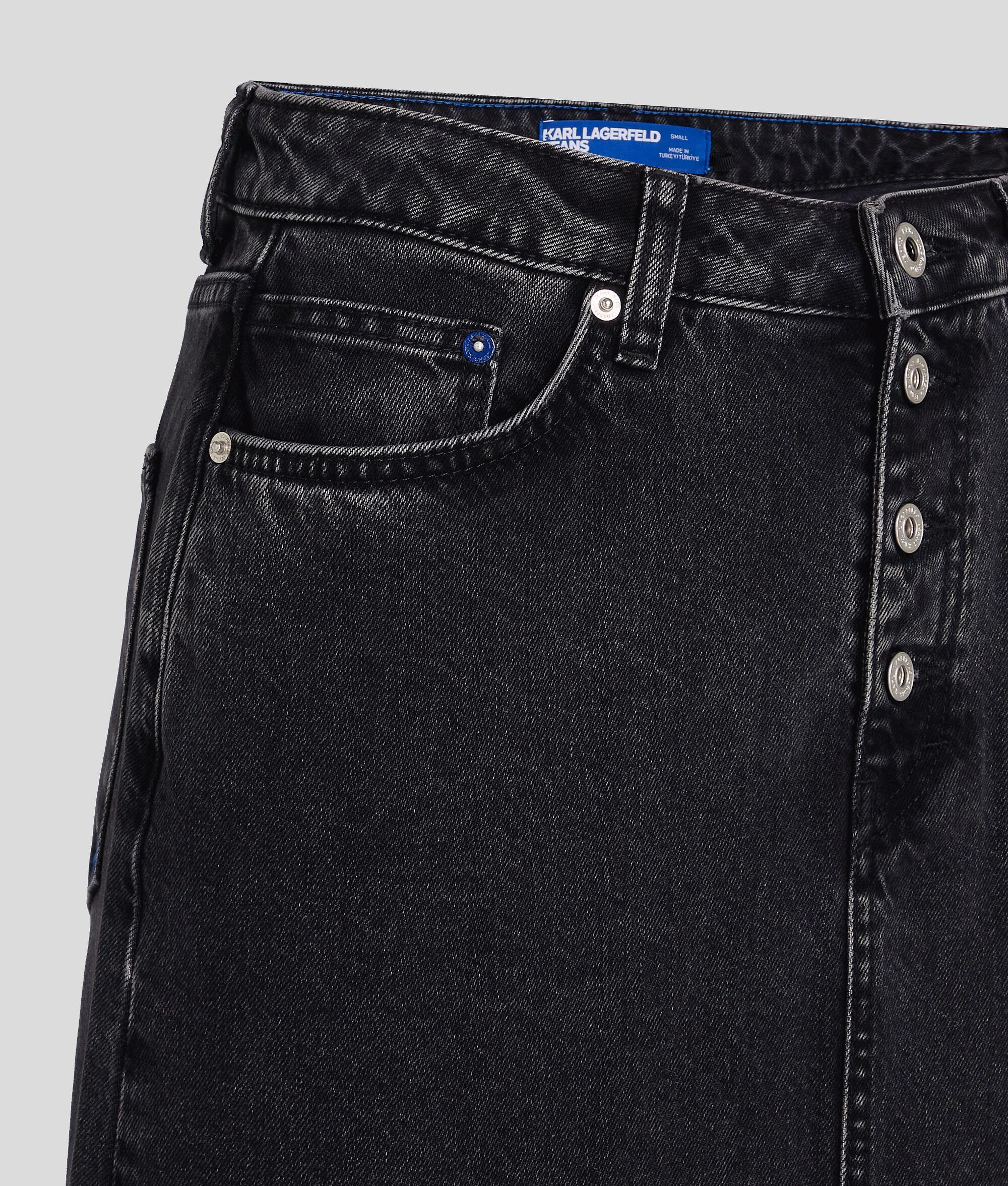 HIGH-RISE DENIM MAXI SKIRT Product Image
