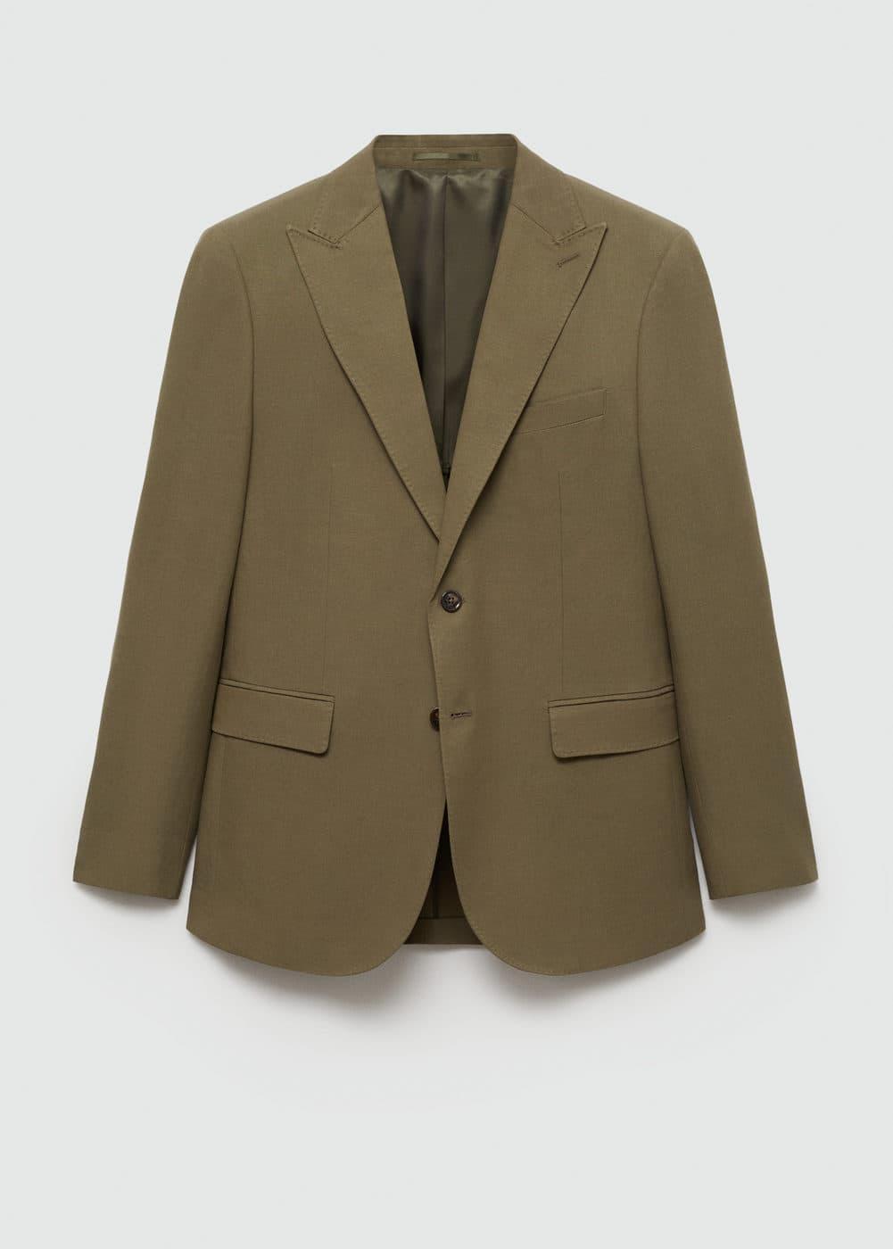 Slim-fit Tencel™ blend suit jacket - Men | MANGO USA Product Image