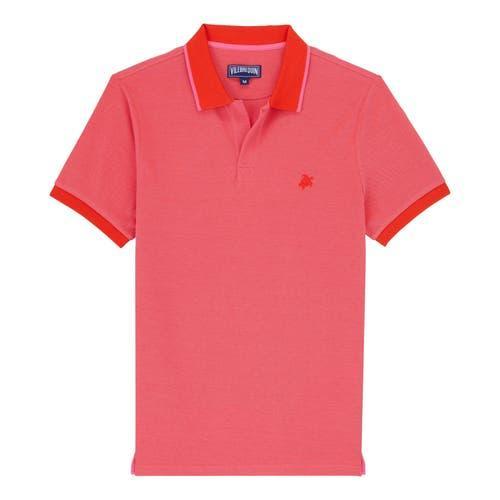 Vilebrequin Men's Changing Color Cotton Pique Polo in Thalassa at Nordstrom, Size Large Product Image