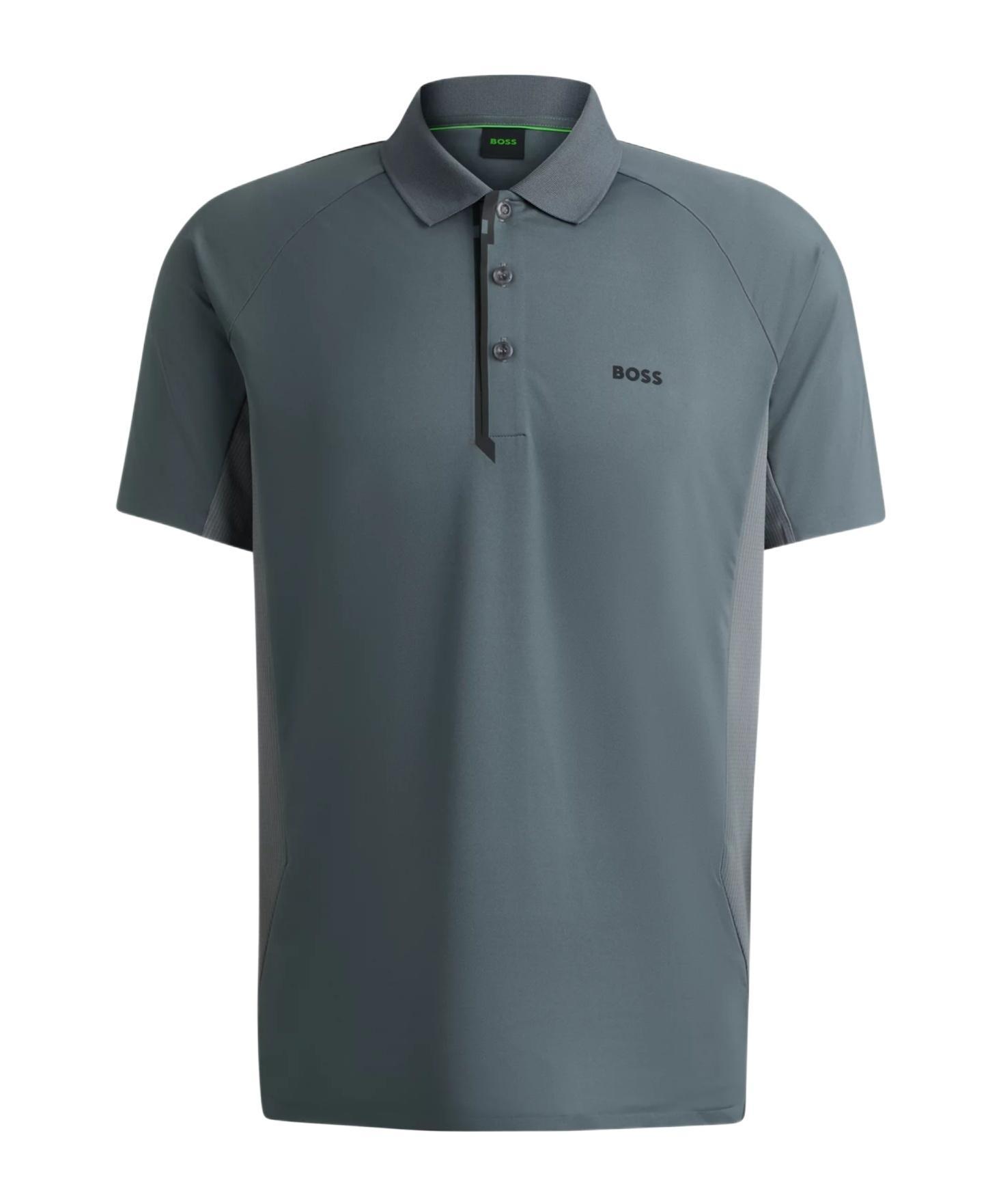 HUGO BOSS Short-sleeved Polo Shirt In Green Product Image