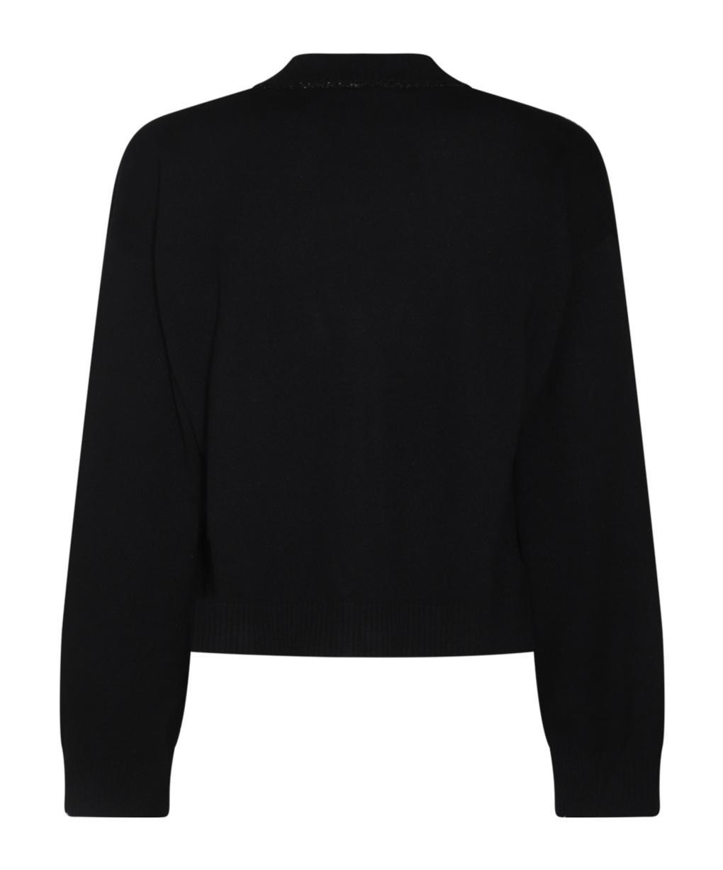 FABIANA FILIPPI Organic Cotton Cardigan In Black Product Image