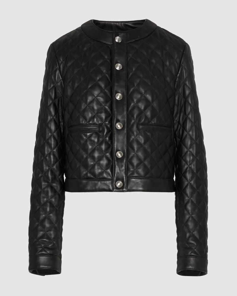 Quilted Leather Jacket Product Image