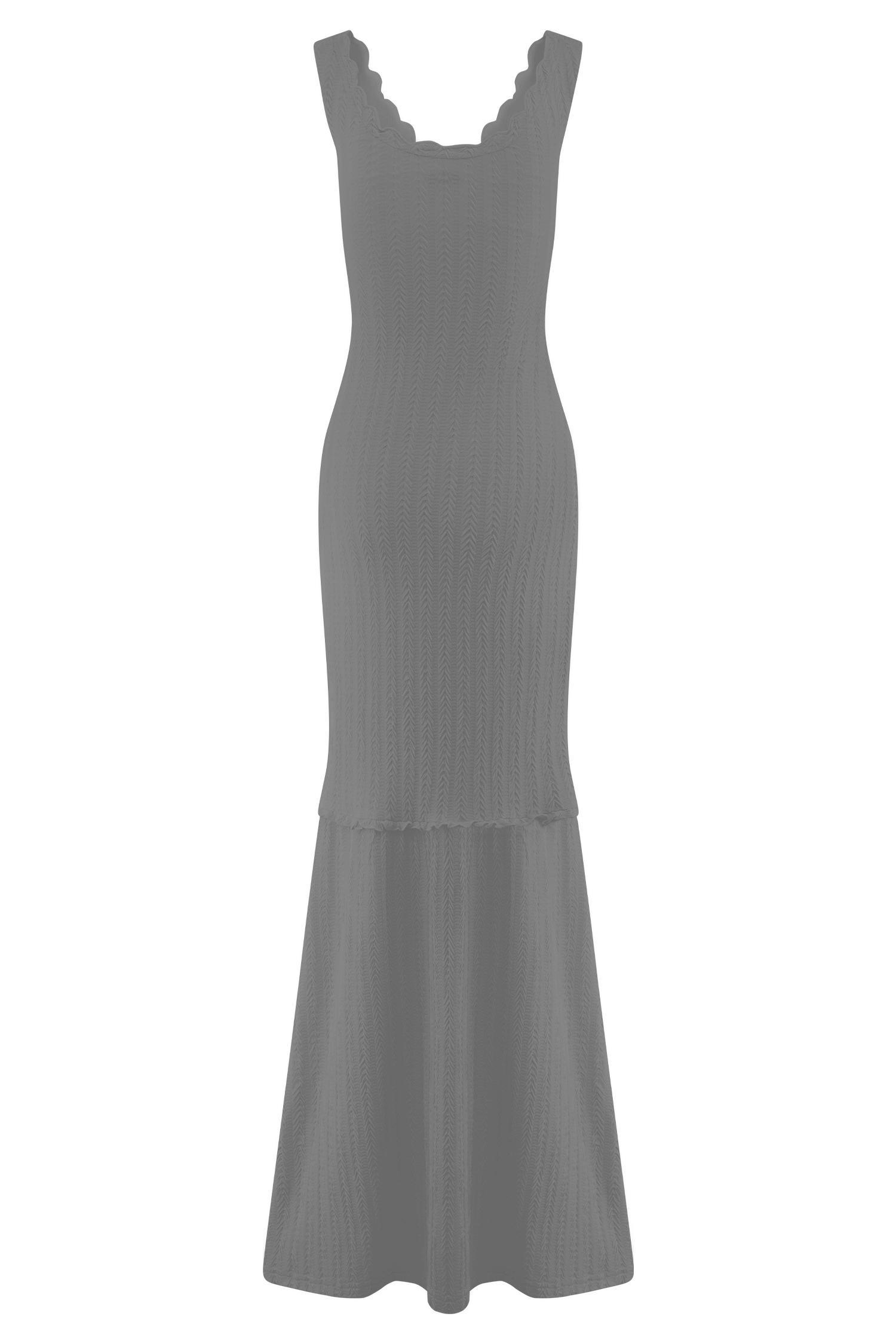 Natalie Off Shoulder Maxi Dress - Black Product Image