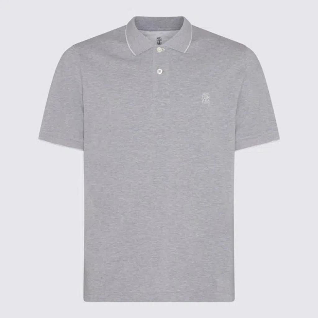 BRUNELLO CUCINELLI Polo Shirt In Grey Product Image