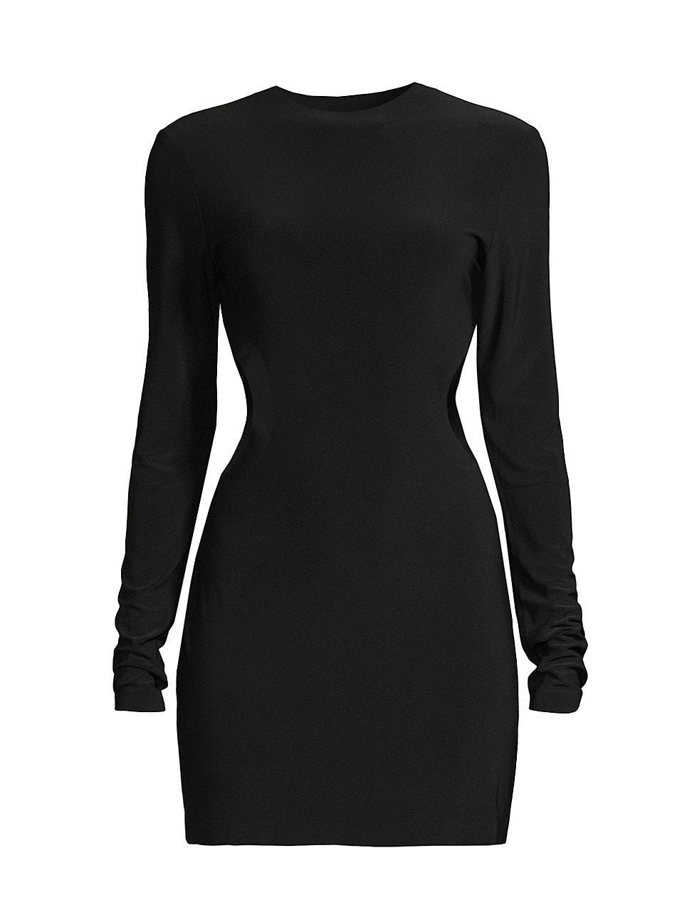 Norma Kamali Long Sleeve Mini Cut Out Dress Product Image