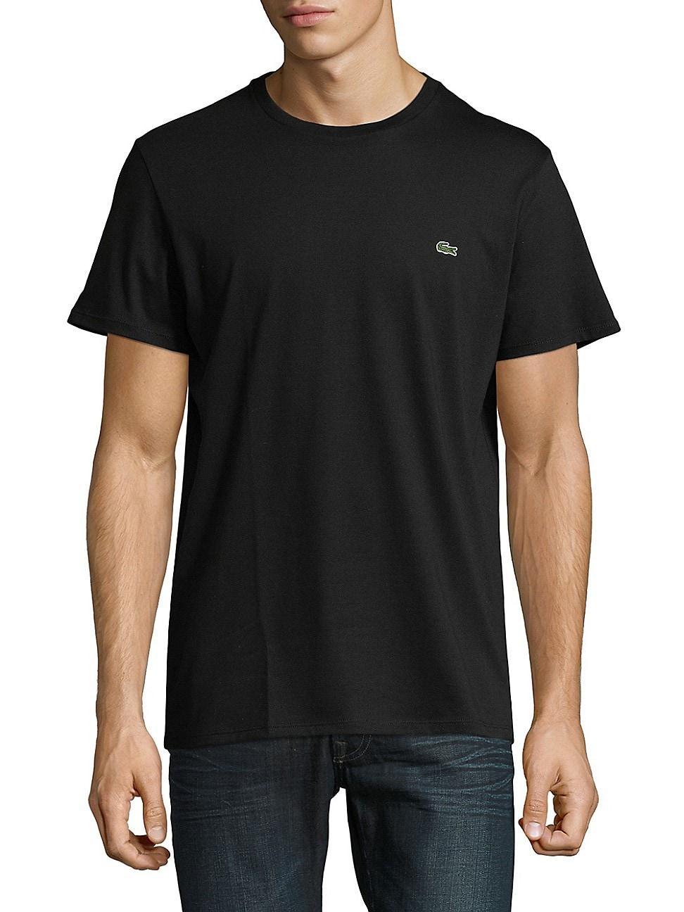 Lacoste Short Sleeve Pima Crew Neck Tee Men's T Shirt Product Image