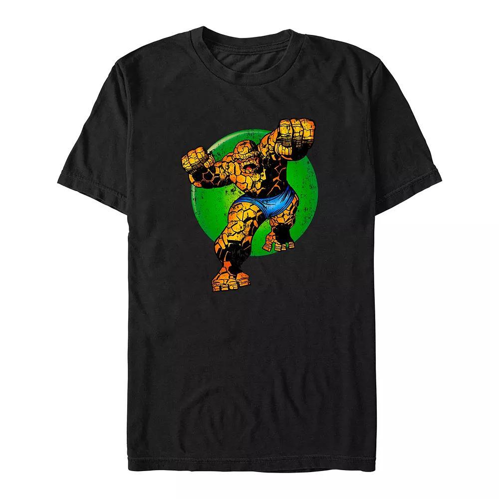 Big & Tall Marvel Fantastic Four The Thing Graphic Tee, Men's, Size: 4XL Tall, Black Product Image