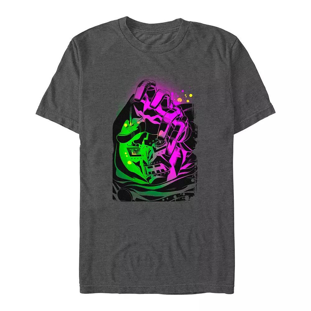 Big & Tall Marvel Fantastic Four Dr. Doom Glowing Graphic Tee, Men's, Size: XL Tall, Grey Heather Product Image