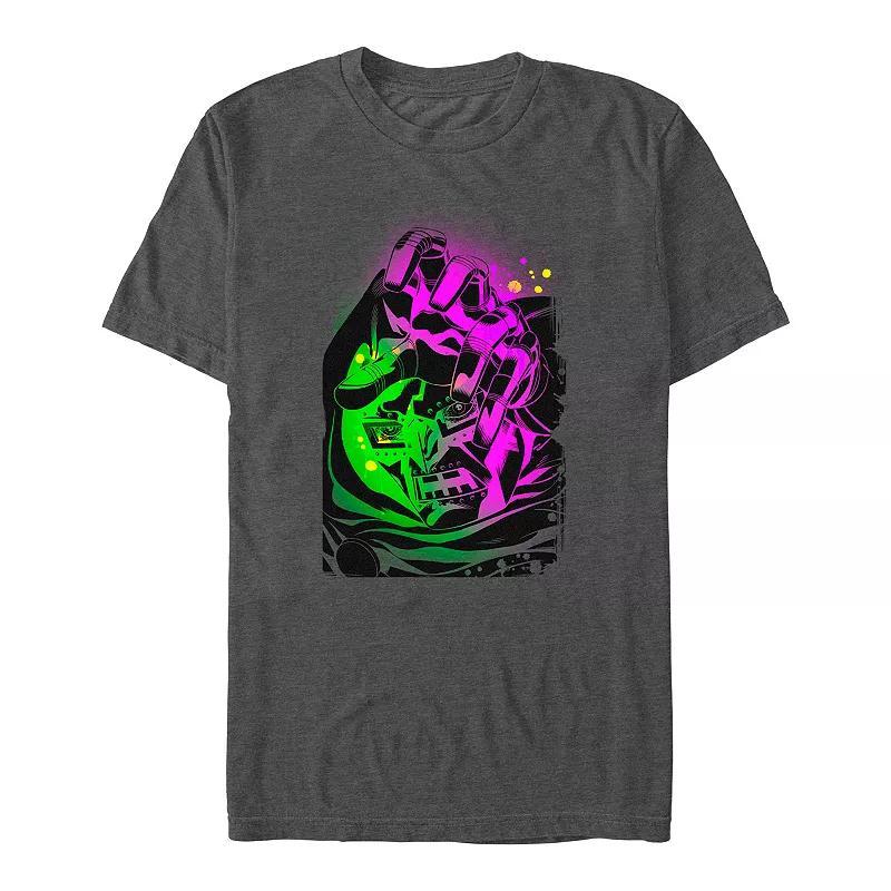 Big & Tall Marvel Fantastic Four Dr. Doom Glowing Graphic Tee, Men's, Size: XL Tall, Grey Heather Product Image