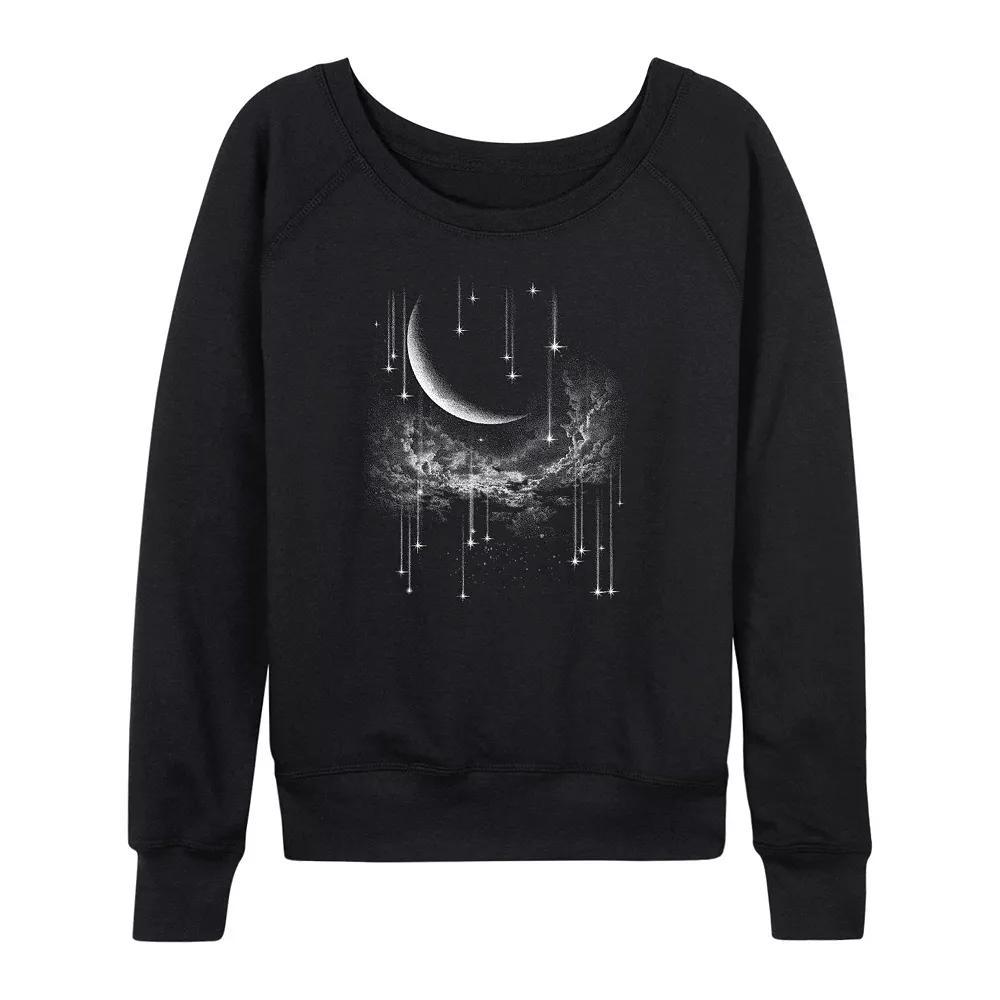 Womens Falling Stars French Terry Long Sleeve Tee Product Image