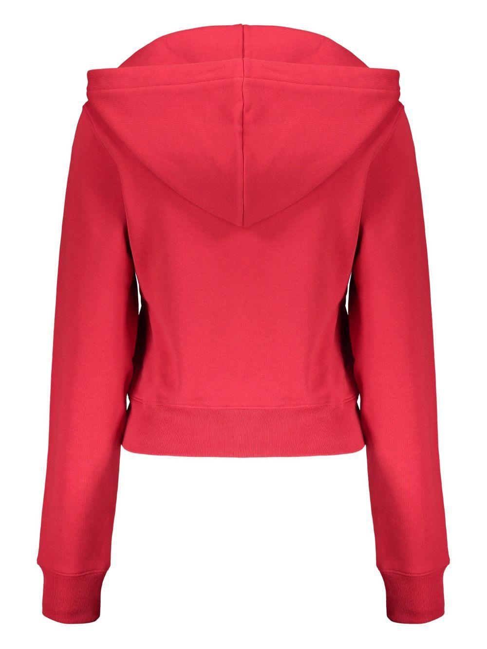 cotton zip-up hoodie Product Image