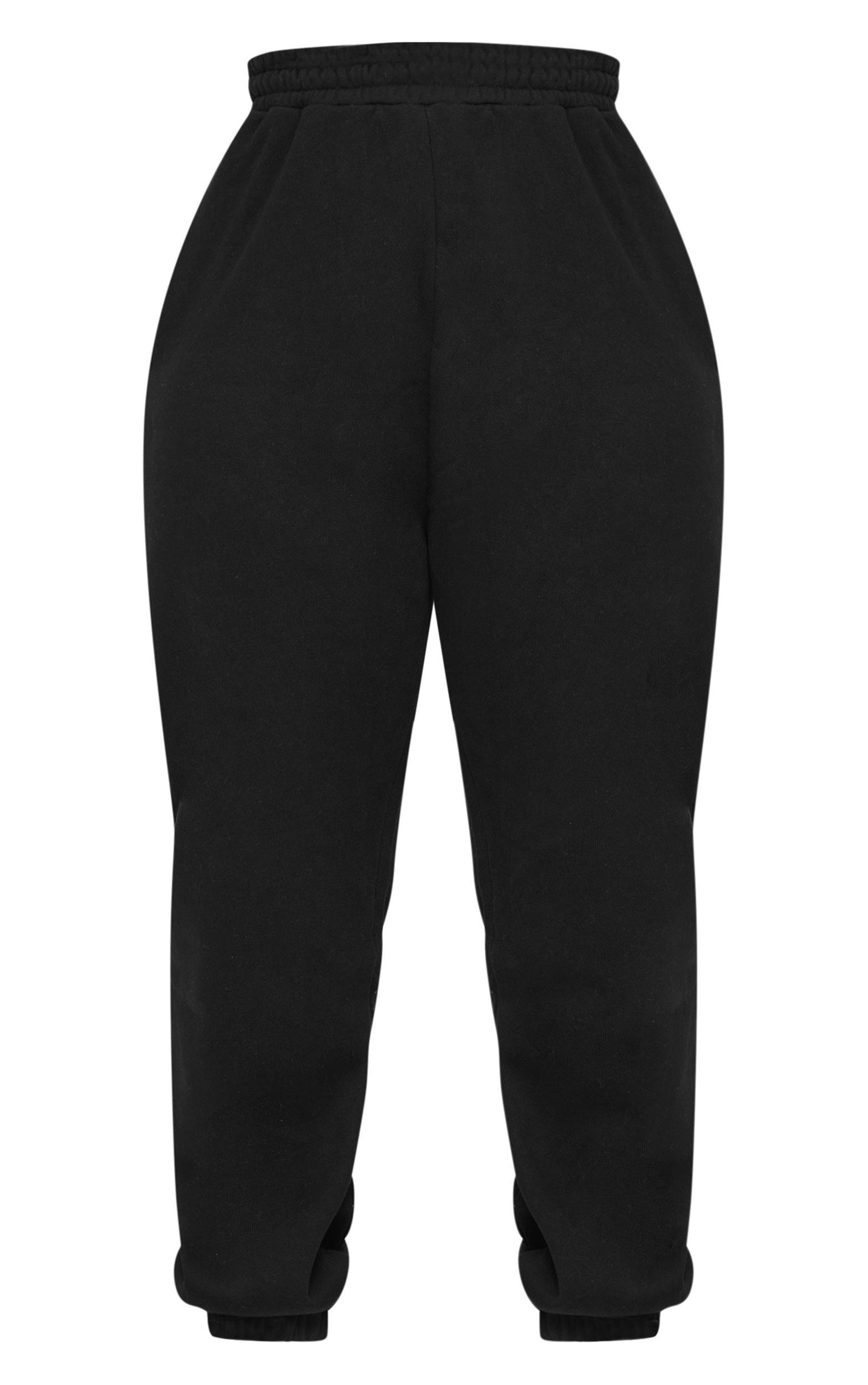 Plus Black Premium Cuffed Sweat Sweatpants Product Image