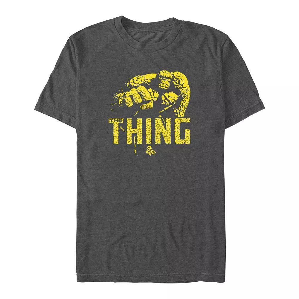 Big & Tall Marvel Fantastic Four The Thing Poster Graphic Tee, Men's, Size: 5XB, Grey Heather Product Image