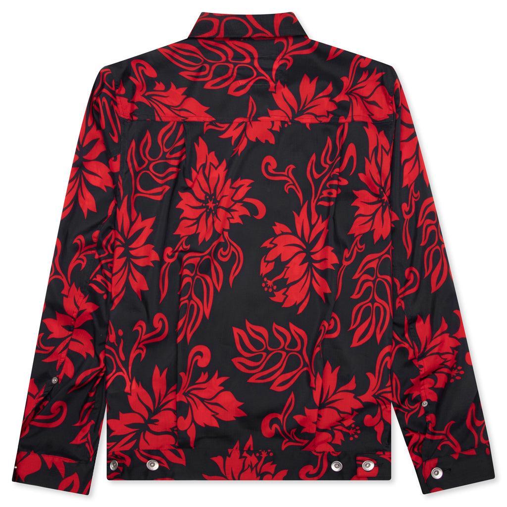 Floral Print Blouson - Red Male Product Image