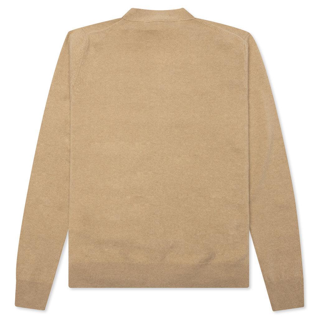 Comme des Garcons PLAY x the Artist Invader Cardigan - Camel Male Product Image