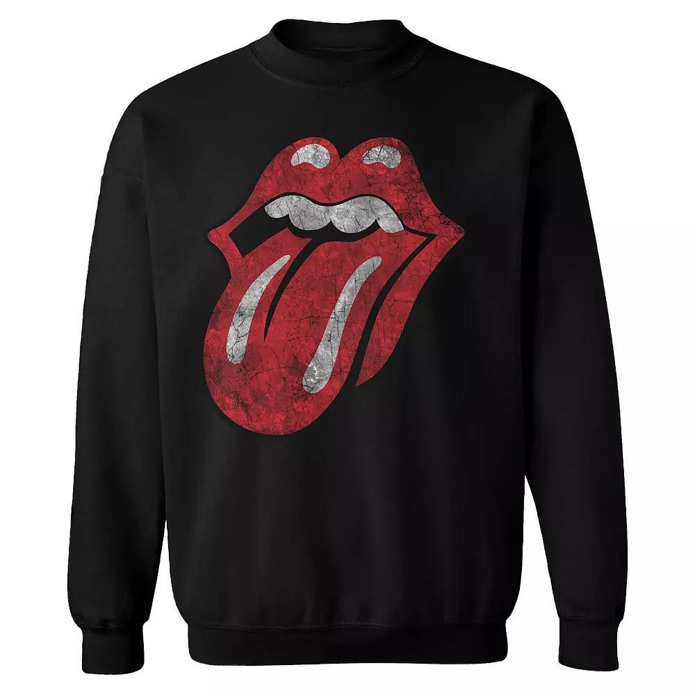 Mens Rolling Stones Distressed Tongue Sweatshirt Product Image