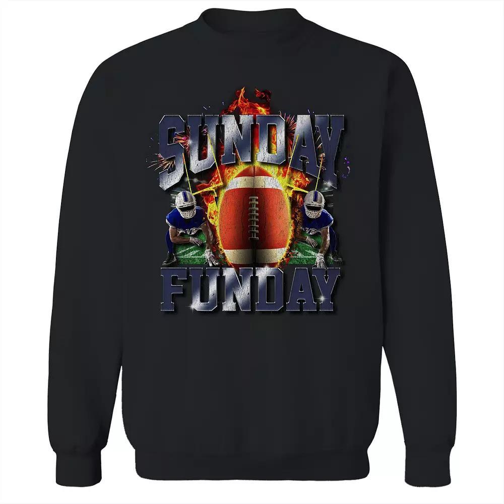 Men's COLAB89 Sunday Funday Bootleg Graphic Sweatshirt, Size: XL, Black Product Image