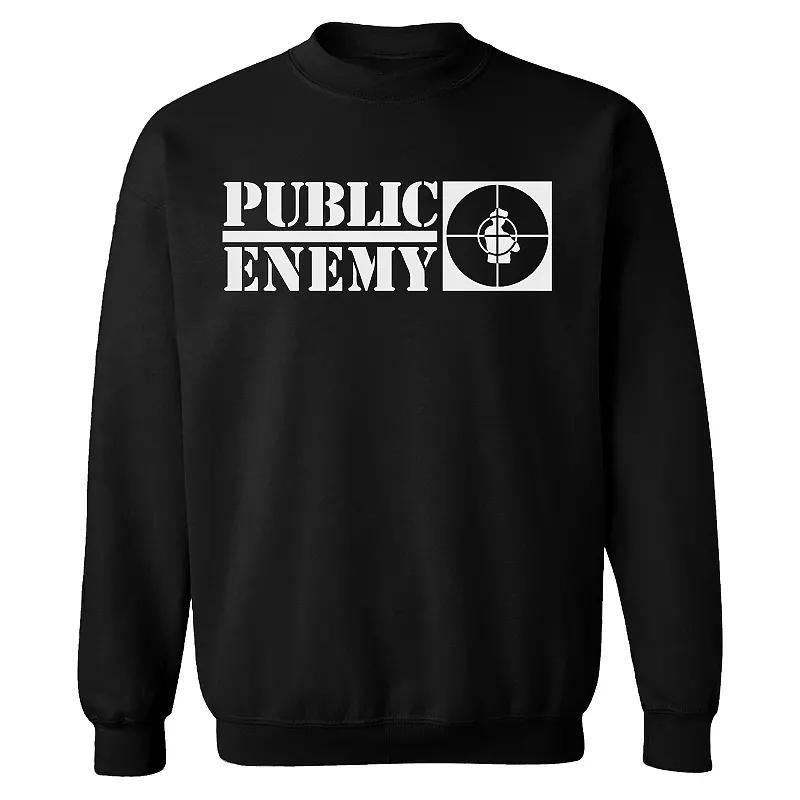 Men's Public Enemy Logos Sweatshirt, Size: Medium, Black Product Image