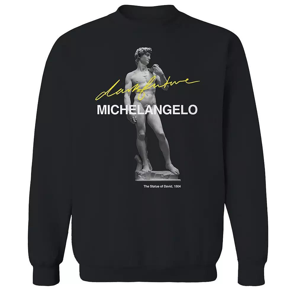 Men's APOH - Michelangelo Dark Future Graphic Sweatshirt, Size: Large, Black Product Image
