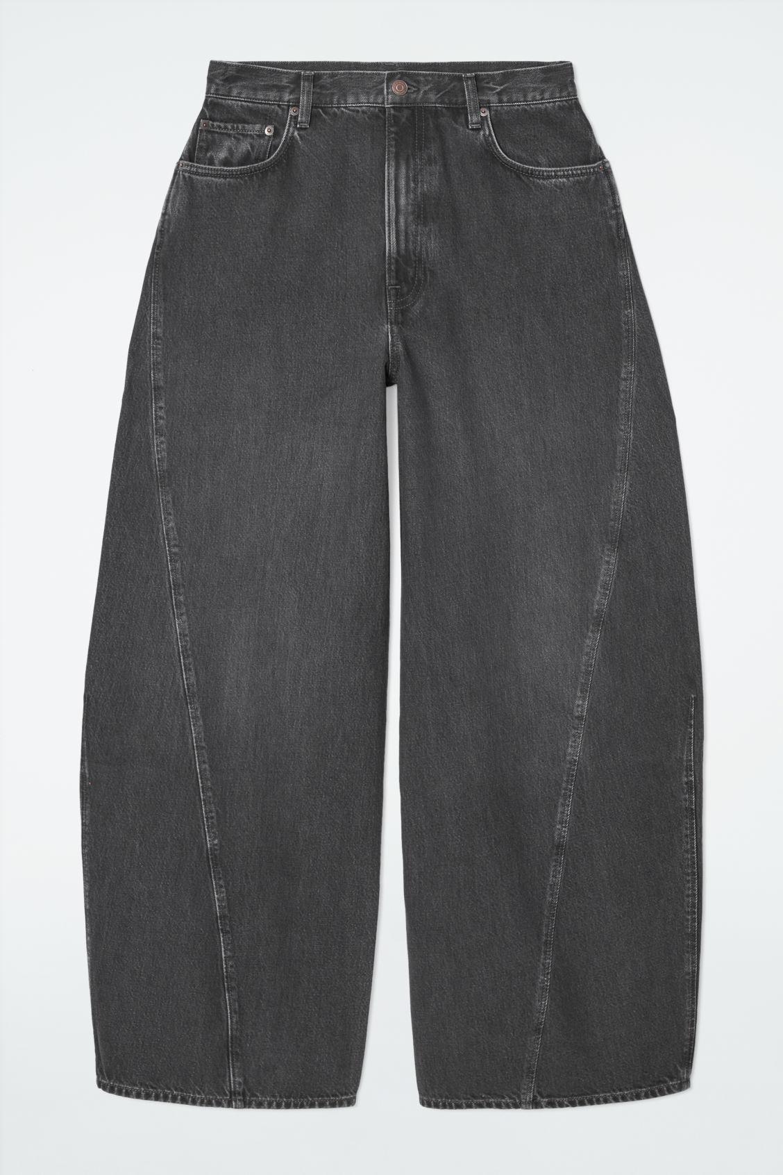 TWIST BARREL-LEG JEANS Product Image